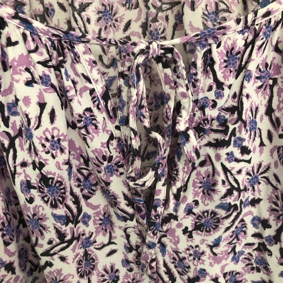 Lucky Brand Border Print Peasant Blouse - Picture 8 of 15